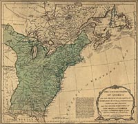 The United States of America with the British Possessions of Canada, Nova Scotia, & of Newfoundland, divided with the French; and the Spanish Territories of Louisiana and Florida According to the Preliminary Articles of Peace Signed at Versailles