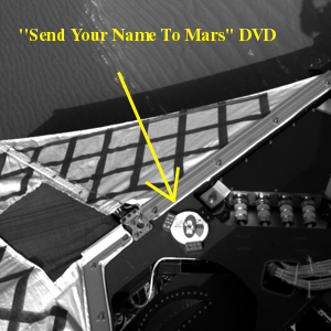 Image of Name Disk on Opportunity from Mars
