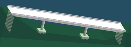 graohic of modelled bridge