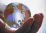 Globe in hands signifying environmental futures