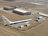 NASA DC-8 approaching Dryden Aircraft Operations Facility in Palmdale
