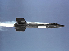 x-15 in flight