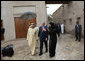 President George W. Bush is escorted on a tour of the Sheikh Saeed Maktoum House, home of Vice President and Prime Minister of the United Arab Emirates Sheikh Mohammed bin Rashid al-Maktoum, left, Monday, Jan. 14, 2008 in Dubai. White House photo by Eric Draper