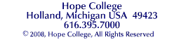 Hope College 616.395.7000