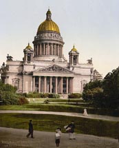St. Isaac's Cathedral, St. Petersburg (ca. 1900).  Image produced by the Detroit Photographic Company, 1905. From the Prints and Photographs Division, Library of Congress