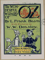 Frank Baum's Application for Copyright for the Wizard of Oz
