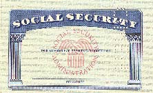 Photo of a Genuine Social Security card from the QDU standards file