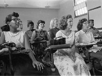 An integrated classroom at Anacostia High School, Washington, DC