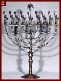 Statue of Liberty Hanukkah Lamp. New Jersey, design 1985, fabrication 2004, by Manfred Anson