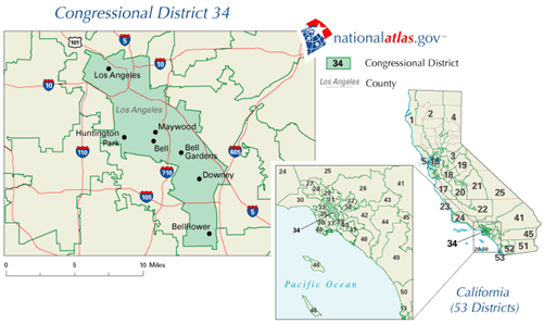 Map of the 34th District