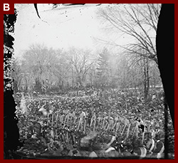 Crowd at President Abraham Lincoln's second inauguration. March 4, 1865