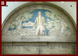 Mural of Thomas Jefferson in the Science and Business Reading Room, by Ezra Winter. 2007