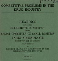 Margaret Mead's testimony before the Subcommittee on Monopoly of the Select Committee on Small Business of The U.S. Senate