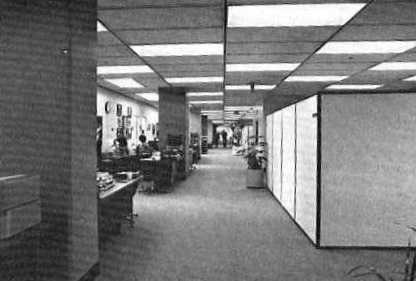 Renovated hallway, 1970s