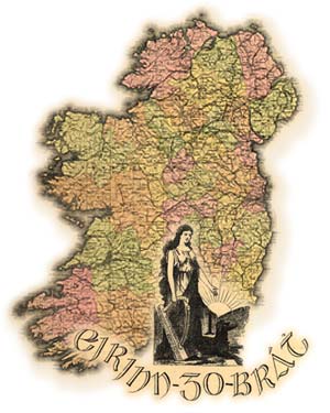 Image of a Map or Ireland