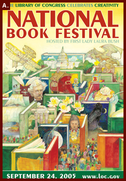 2005 National Book Festival poster by Jerry Pinkney