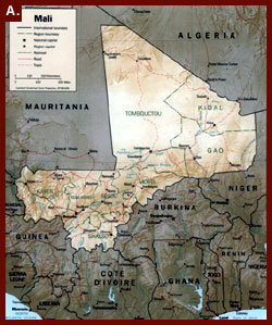 Map of Mali