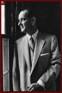 Sen. Lyndon B. Johnson, Senate majority leader, Sept. 1955.