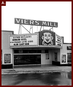 'Viers Mill Theater. Exterior of Viers Mill Theater,' ca. 1920-1950