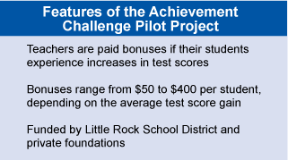 Features of the Achievement Challenge Pilot Project. Click here for full text version of image.