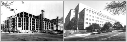 Photos - The current GAO headquarters building and the building under construction