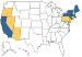 CA,MA,ME,NY,VT and bordering states