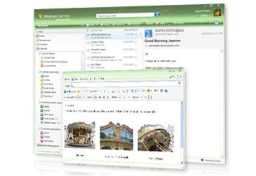Screen shot of Windows Live Mail