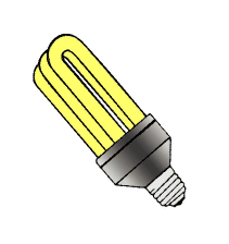 image of fluorescent light bulb