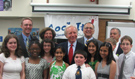 Senator Lieberman meets with students in Boys and Girls Nation.