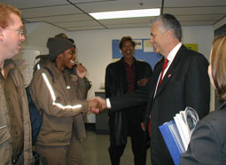 Senator Ensign visits a local UPS in southern Nevada.