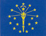 The flag of the State of Indiana