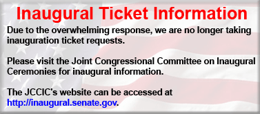 Information about inaugural tickets