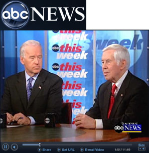 Sens. Biden and Lugar weigh in on way forward in Iraq