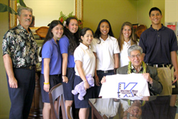 Meeting with Kamehameha Schools student leadership and High School Principal Dr. Hitz