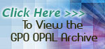 View the GPO OPAL Archive.