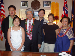 Russell and Merrie Chung with daughter, Alyx and son, Zachary