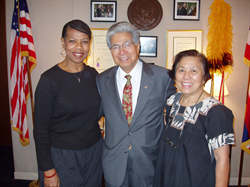 Ava Beamon with Senator and Mrs. Akaka