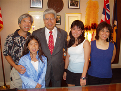 Mark & Sharon Uranaka with daughters Krista and Michelle