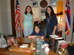 Carol Ramirez with son, Ray and niece, Alison Brown