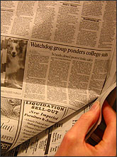 Photo of a newspaper.