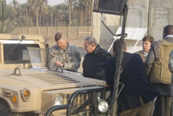 Visit with U.S. soldiers in Iraq