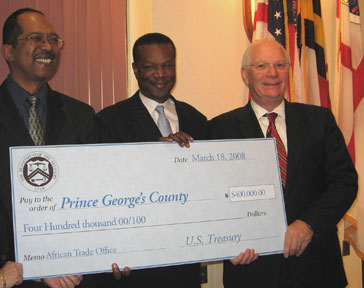 Cardin Presents $400K for Prince George's Co. Africa Trade Office