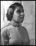 Portrait of Marian Anderson singing