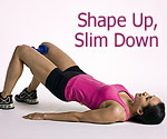 Shape Up, Slim Down // Woman exercising (© Lynda Churilla for MSN Health & Fitness)