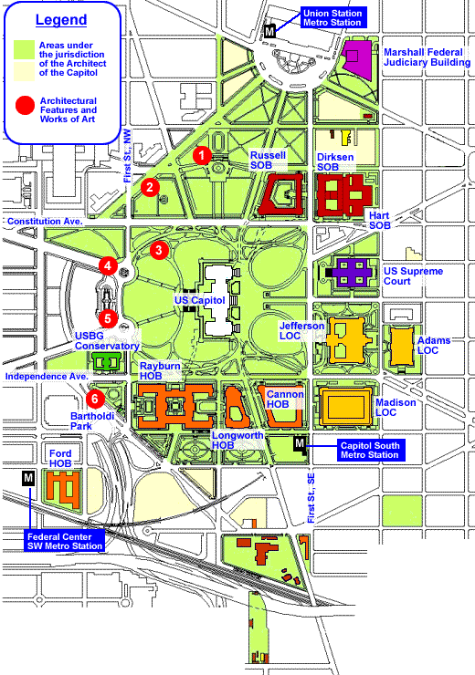 Map of Capitol Grounds