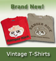 Ranger Rick vintage T shirts for adults and kids