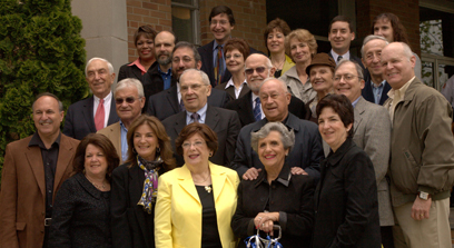 Senator Lautenberg joins congregants at the groundbreaking ceremony for the Highland Park Conservative Temple – Congregation Anshe Emeth. A fire destroyed nearly half of the temple two years ago, but, remarkably, the synagogue still operated while construction continued on the new temple. (May 4, 2008)