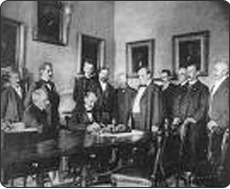 Actual signing of the 1898
