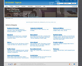 Browse Topics beta screenshot.