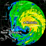 Radar image of Hurricane Ivan